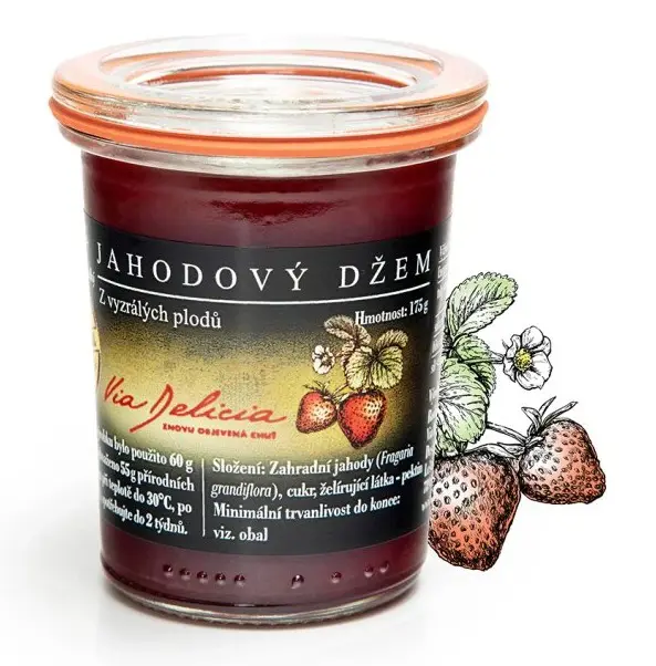 CK DZEM VIA DELICIA 175g -JAHODA