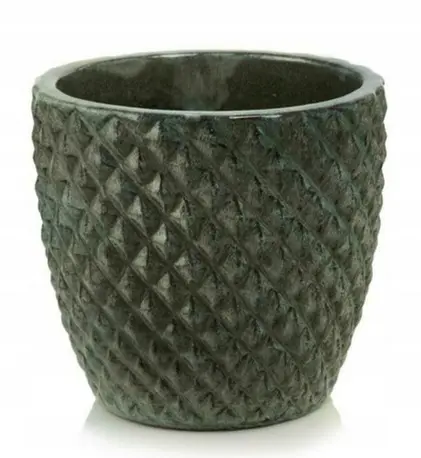 ,KVETINAC GLAZED 30cm -MRIEZKA ZELENA 28.057.30