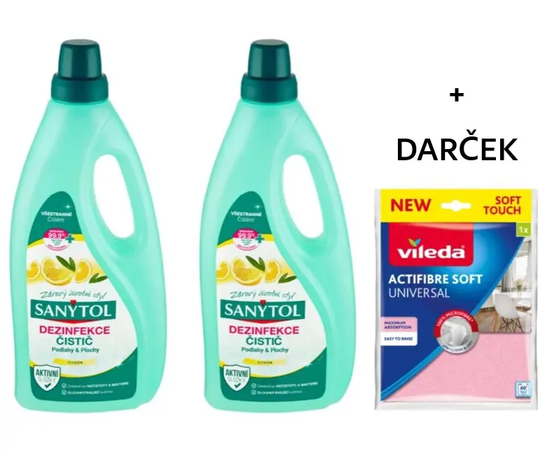SANYTOL 2x1l -NA PODLAHY CITRON