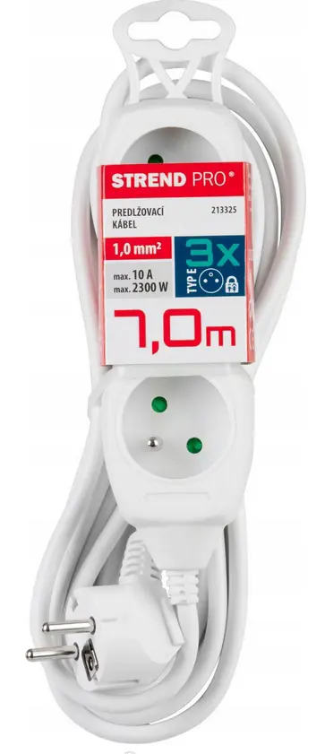 KABEL PREDLZOVACI 3xZASUV. 7m -BIELY