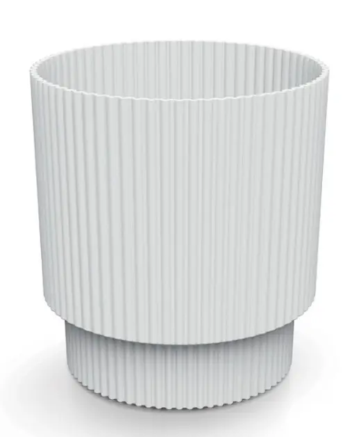 ,KVETINAC MILLY 19,5cm -BIELA