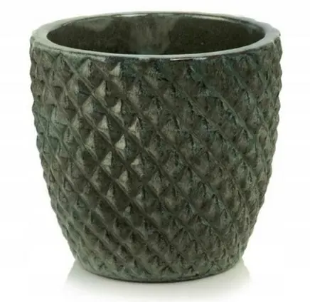 ,KVETINAC GLAZED 38cm -MRIEZKA ZELENA 28.057.38