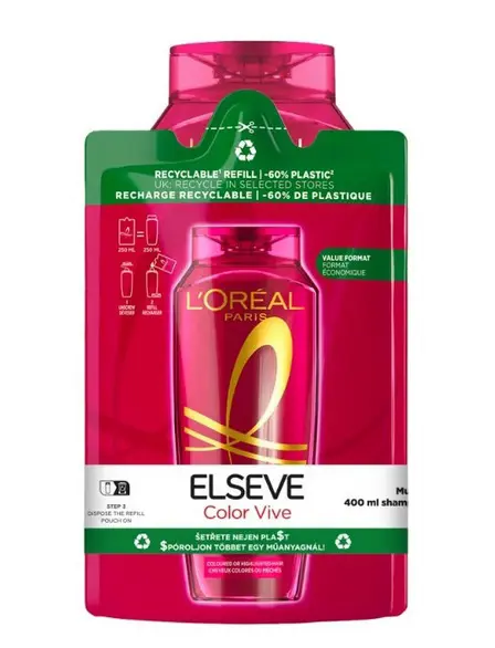 SAMPON ELSEVE 400+250ml -COLOR
