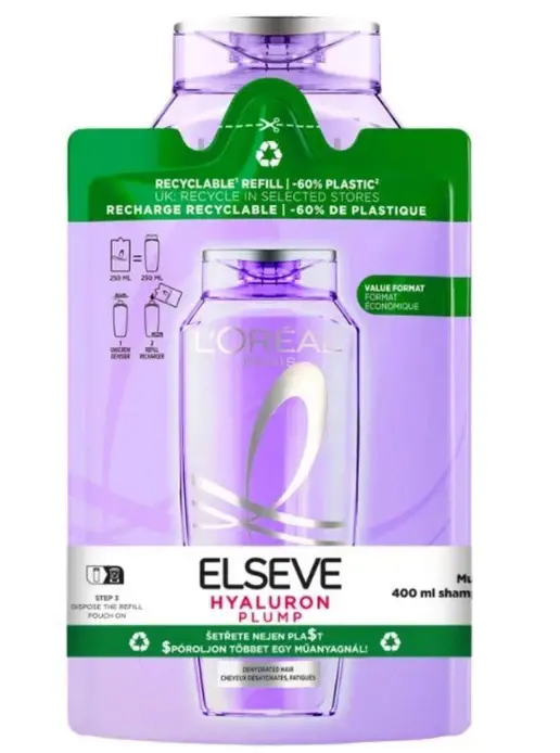 SAMPON ELSEVE 400+250ml -HYALURON