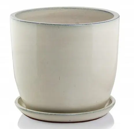 ,KVETINAC GLAZED 32cm -KREMOVY 28.028.32