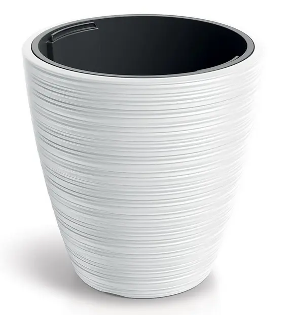 ,KVETINAC VENA ROUND 34,9cm -BIELA