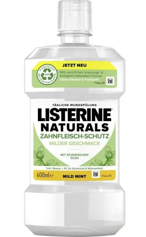USTNA VODA LISTERINE 600ml -MILD MIN