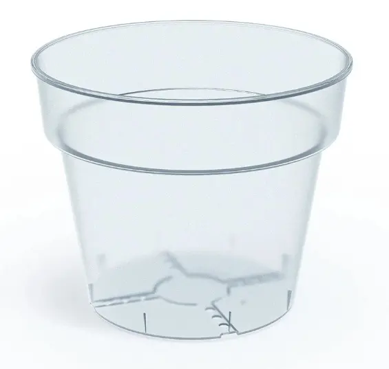 ,KVETINAC PLANTI 16,5cm -TRANSPARENT