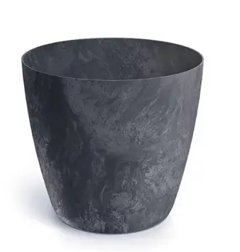 ,KVETINAC MATE BETON EFFECT 23,8cm -ANTRACIT