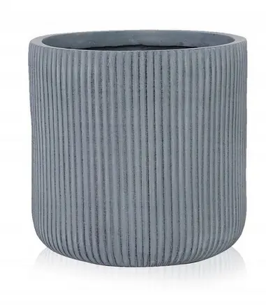 ,KVETINAC ECOLITE 37cm -VRUBK.SEDY 88.073.37