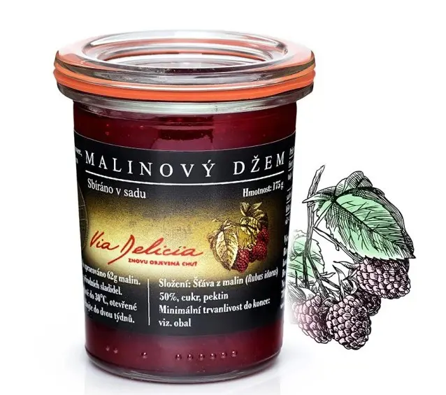 CK DZEM VIA DELICIA 175g -MALINA