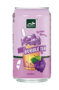 TROPICAL BUBBLE TEA 235ml -GRAPE Z